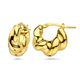 Vergulde oorringen 17 mm croissant model