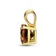 Gouden hanger rookkwarts