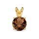 Gouden hanger rookkwarts