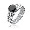 Zilveren ring met zwart zirconia Zinzi zir656