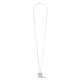 COEUR DE LION hanger 1201101917 OE Amulet Square Rose Quartz