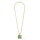 COEUR DE LION hanger 1200-10-0516 Amulet Spikes Square Aventurine gold green