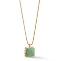 COEUR DE LION hanger 1200-10-0516 Amulet Spikes Square Aventurine gold green