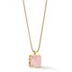 COEUR DE LION hanger 1200-10-0516 Amulet Spike Square Rose quartz gold pink