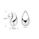 Grote zilveren oorknoppen druppel 33 cm lang en 16,5 mm breed