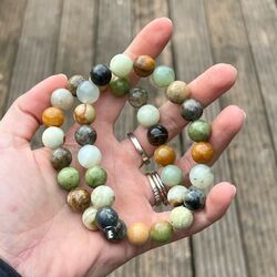 Heide Heinzendorff jade ketting 45 cm 12 mm