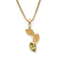 Bastian Inverun verguld zilveren hanger Spring Leaves