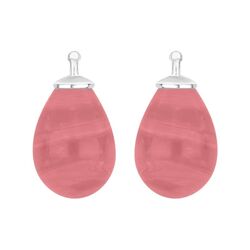 Heide Heinzendorff druppelaanhangers licht roze zilver