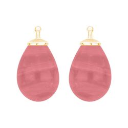 Heide Heinzendorff druppelaanhangers licht roze zilver
