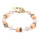 COEUR DE LION armband 4020-30-0230 GeoCUBE Iconic Mono Gold Apricot Crush