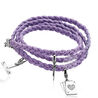 Paarse gevlochten armband van Zinzi zbf11p