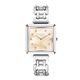 Coeur de Lion horloge 7630-74-1727 Iconic Cube Apricot Crush Statement Silver