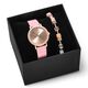 Coeur de Lion Gift set 7651-53-1910 Gift Set Watch Round Pastel Lovers Pink & GeoCUBE® Iconic Bracelet Aqua-Apricot