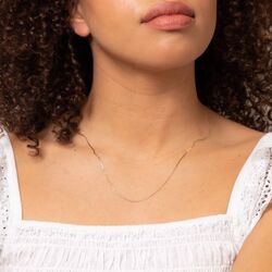 Elements Gold 9 karaat collier snake 50 cm