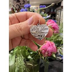 zilver hanger hart love forever