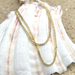 9k gouden gourmet collier 2,1 mm verschillende lengtes
