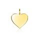 ZINZI Gold 14 krt gouden hart hangertje 11mm ZGH363-11