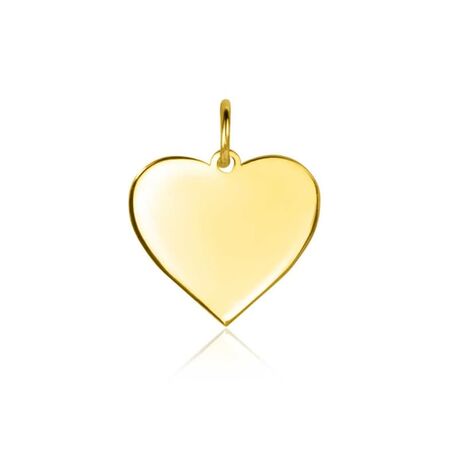 ZINZI Gold 14 krt gouden hart hangertje 11mm ZGH363-11