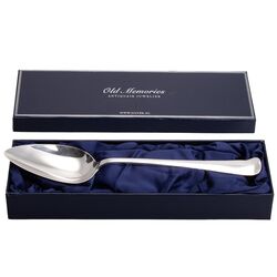 Zilveren groentelepel Haags lofje anno 1942