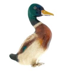 Saturno grote zilveren eend met emaille 