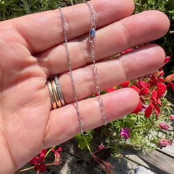 Zilveren anker schakel gediamanteer 41-45 c