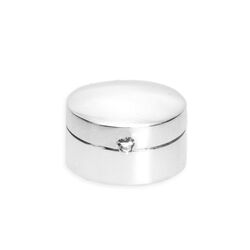 Klein rond zilveren doosje diameter