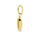 Geelgouden hanger ovaal citrien