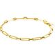 ZINZI Gold 14k geelgouden armband paperclip ZGA470