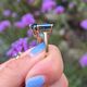 Vintage gouden ring london blue topaas