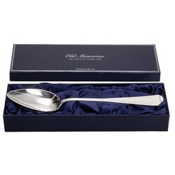 Zilveren groentelepel Haags lofje 1928 De Zilverfabriek