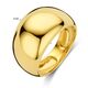 Bolle glanzende geelgouden ring 12 mm breed