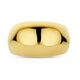 Bolle glanzende geelgouden ring 12 mm breed