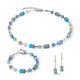 COEUR DE LION set 2838-1580 GeoCUBE® Iconische ketting zilver-ijspastelkleuren