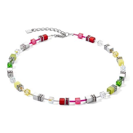 COEUR DE LION collier 4023-10-0305 GeoCUBE Iconic red-green