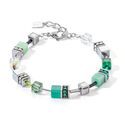 COEUR DE LION armband 2838-30-0500 GeoCUBE Iconic silver-green