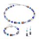 Coeur de Lion collier set 4905-0711 GeoCUBE Iconic Precious blue brown