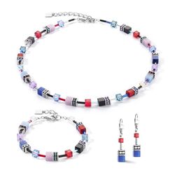 Coeur de Lion oorbellen 2838-20-0330 GeoCUBE Iconic silver royal