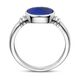 Zilveren zegelring lapis lazuli ovaal