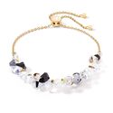 COEUR DE LION armband 1124-30-1318 Bracelet Dancing Crystals & Pearls silver-black