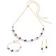 COEUR DE LION sieradenset 1124-10-1318 Necklace Dancing Crystals & Pearls silver-black