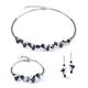 COEUR DE LION set 640-1318 Dancing Crystals Update bracelet silver-black