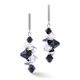 COEUR DE LION oorbellen 4640-21-1318 Dancing Crystals Update earrings silver-black