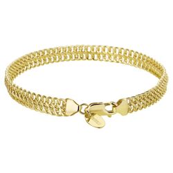 SilGold armband dubbele gourmet