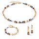 COEUR DE LION sieradenset 4524-1116 GeoCUBE® Chunky Chain necklace gold-brown