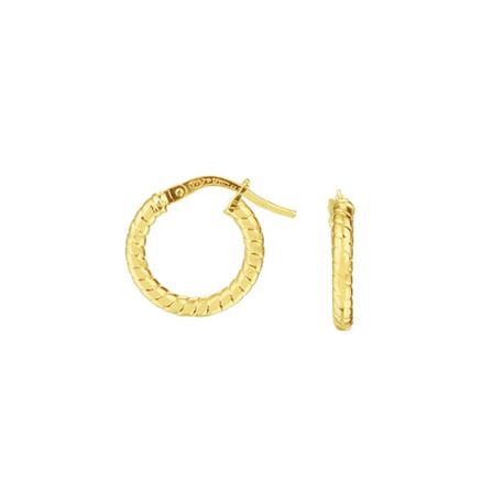 ZilGold oorringen gedraaid 2,2 mm 14-19-24-29mm