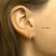 ZilGold oorringen gedraaid 2,2 mm 14-19-24-29mm