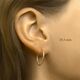 ZilGold oorringen gedraaid 2,2 mm 14-19-24-29mm