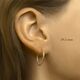 ZilGold oorringen gedraaid 2,2 mm 14-19-24-29mm