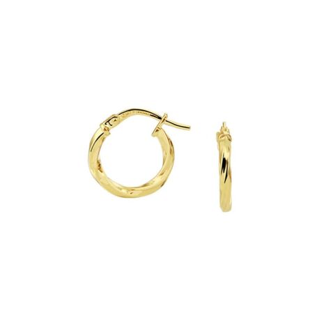 ZilGold oorringen gedraaid 2 mm 14-19-23-29mm