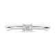 Witgouden ring diamant 0.25ct